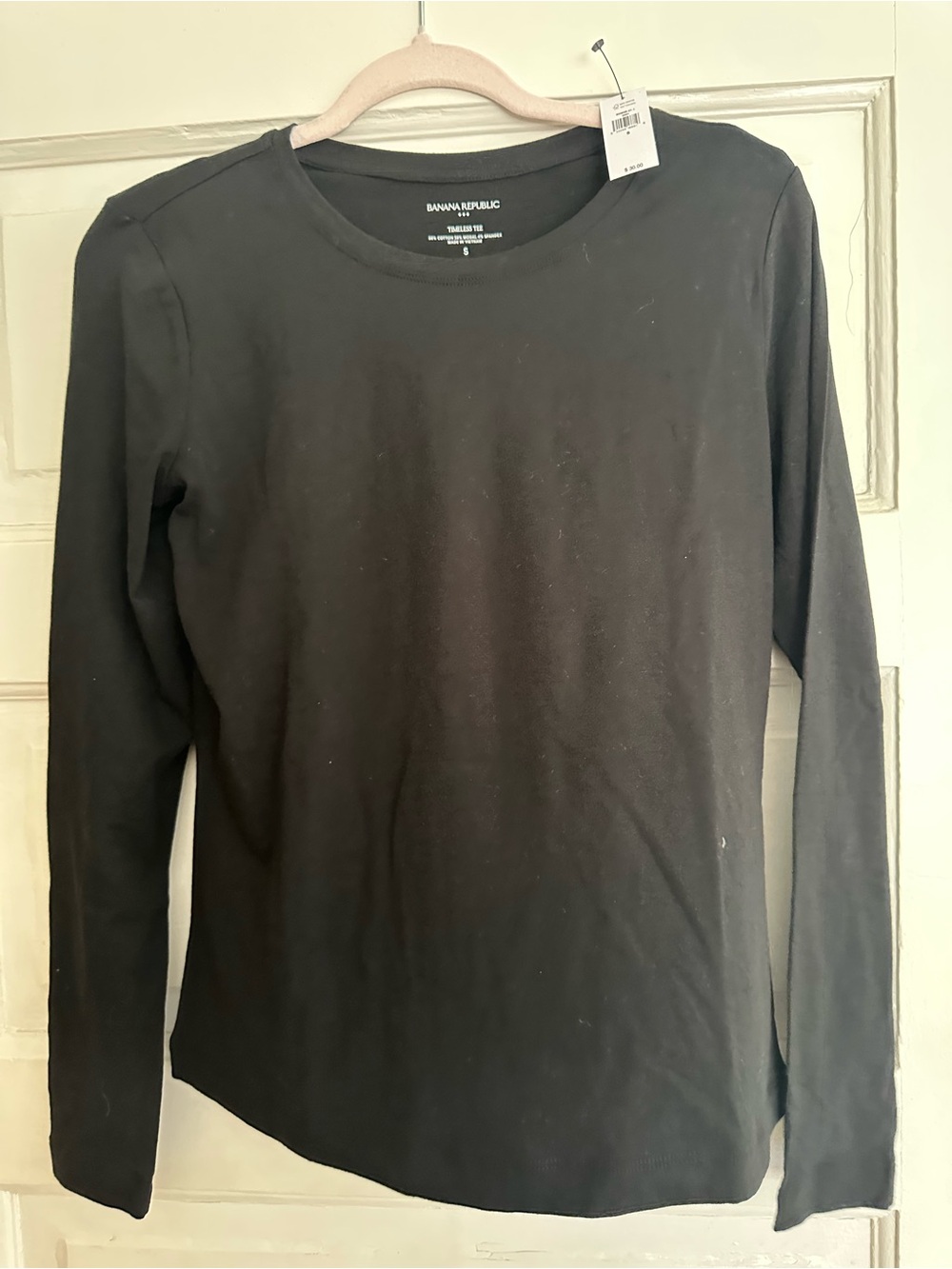Banana Republic Black Timeless Crewneck Tee